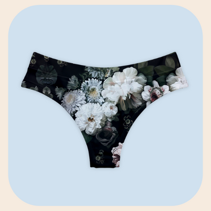 Tanga Fleur Blanche